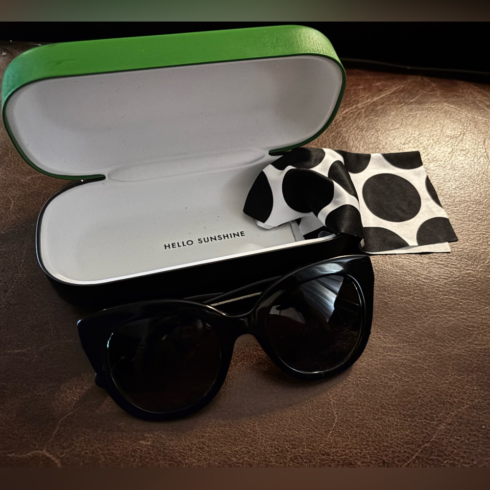 kate spade Black Cat-Eye Sunglasses